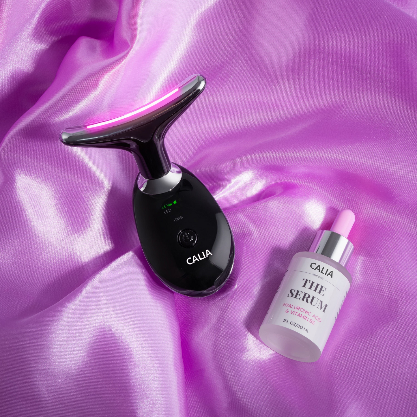 CALIA Masajeador Facial LED 7 en 1 + SERUM de regalo