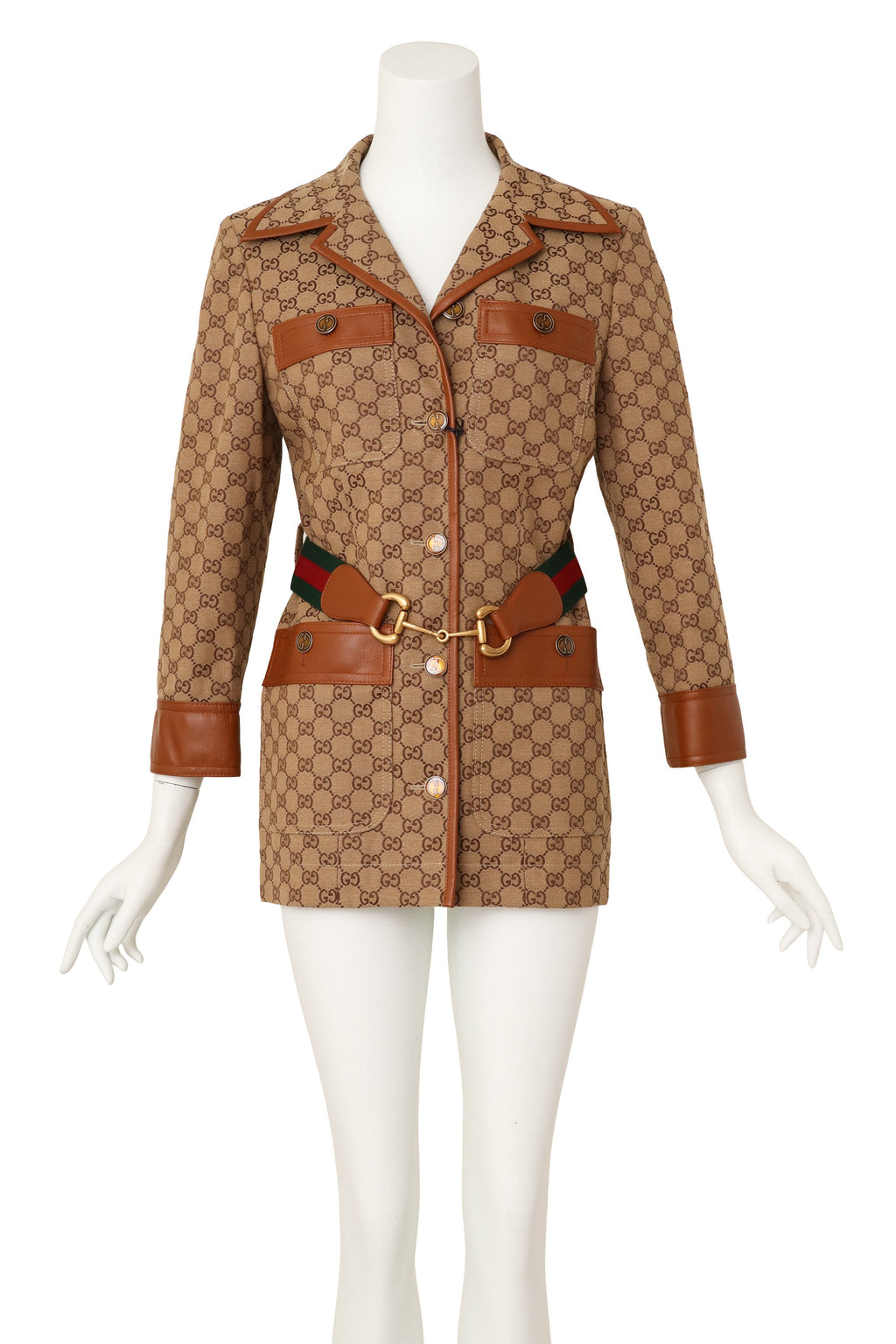 Ari Men's Jacket | Chic Monogram Canvas, Structured Safari Style - 1