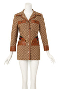 Ari Men's Jacket | Chic Monogram Canvas, Structured Safari Style - 1
