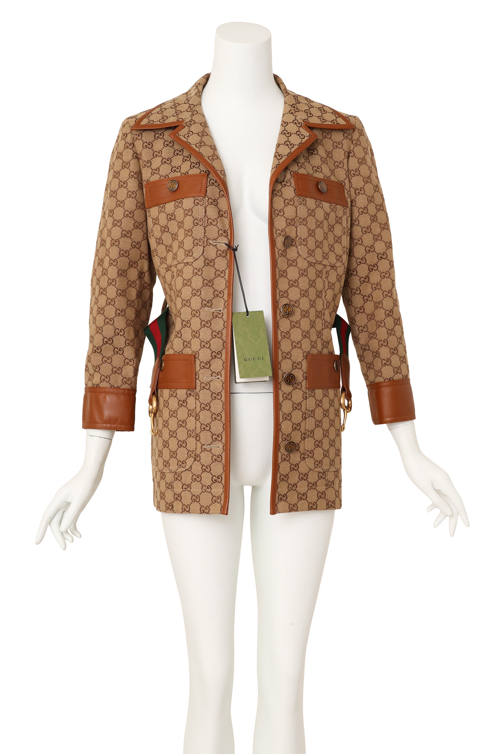 Ari Men's Jacket | Chic Monogram Canvas, Structured Safari Style - 3