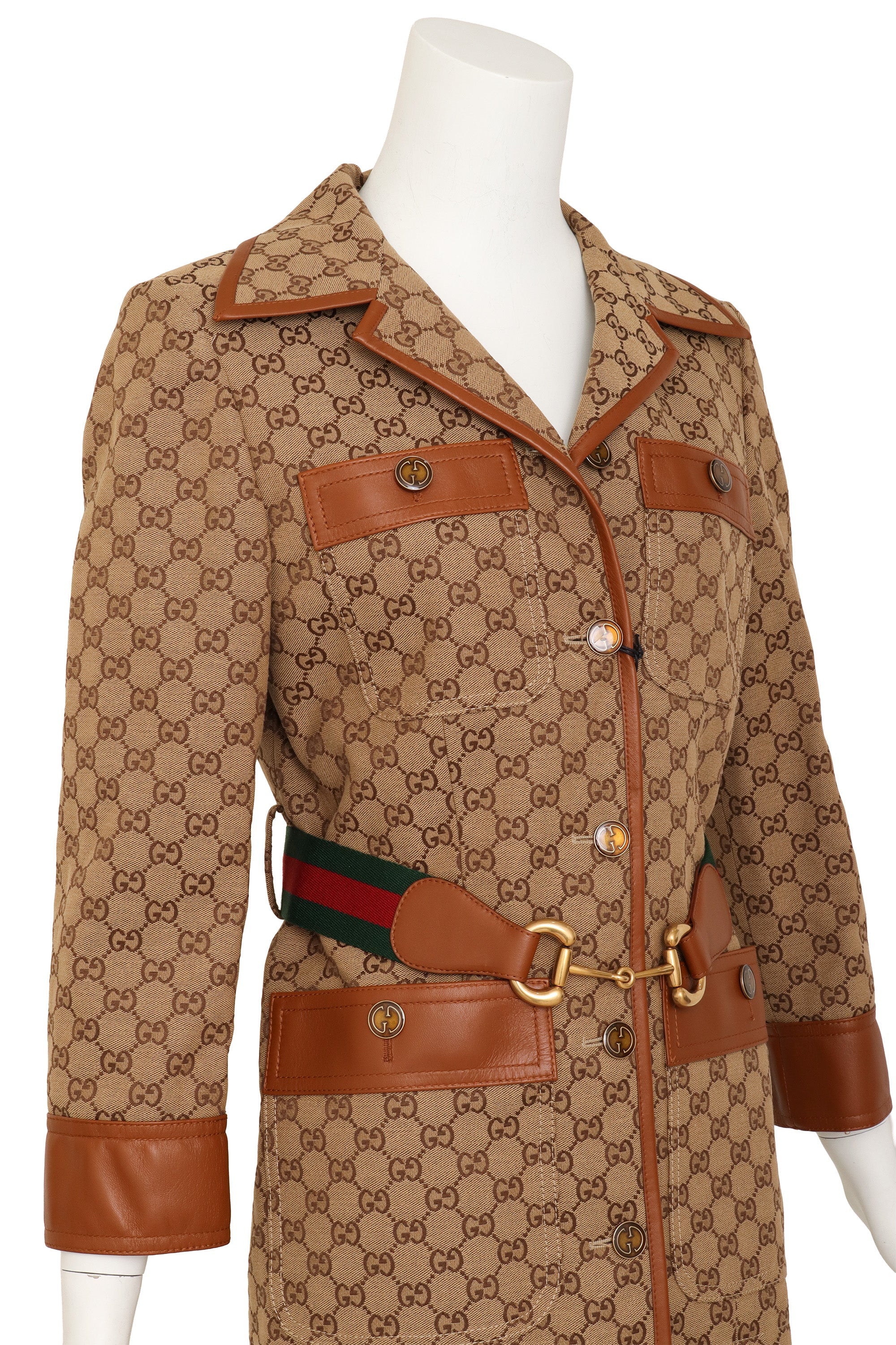 Ari Men's Jacket | Chic Monogram Canvas, Structured Safari Style - 4