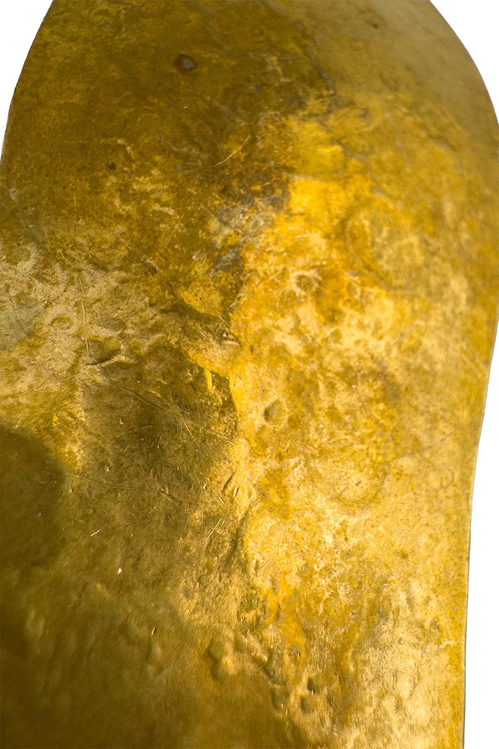 Ava Women's Brooch | Hammered Gold Heart Pin, Vintage Style - 3