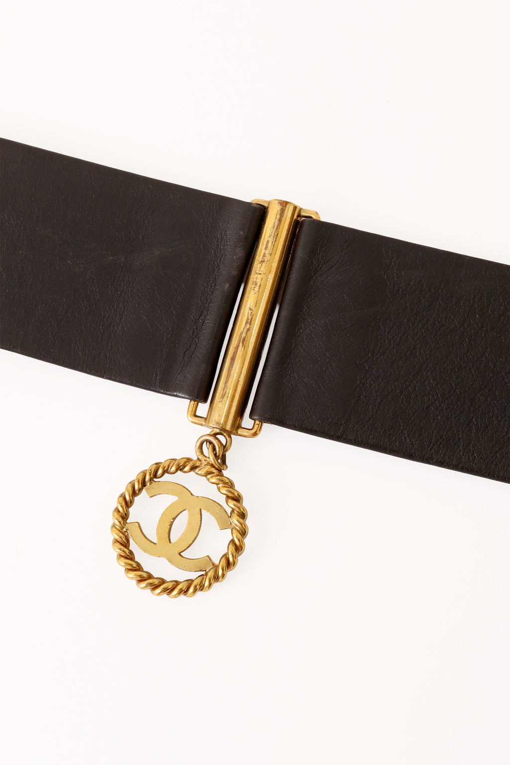 Bella Women's Black Leather Belt | Vintage Charm Design with Medallion Charms - 7