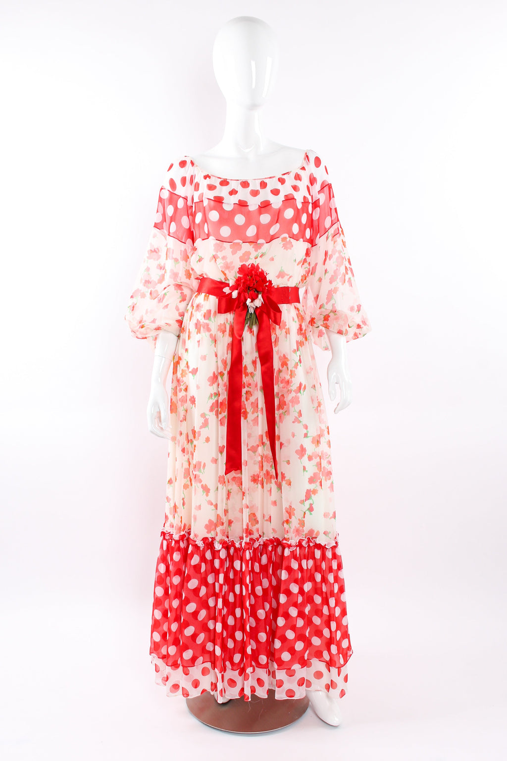 Bella Women's Maxi Dress | Floral Chiffon - 1