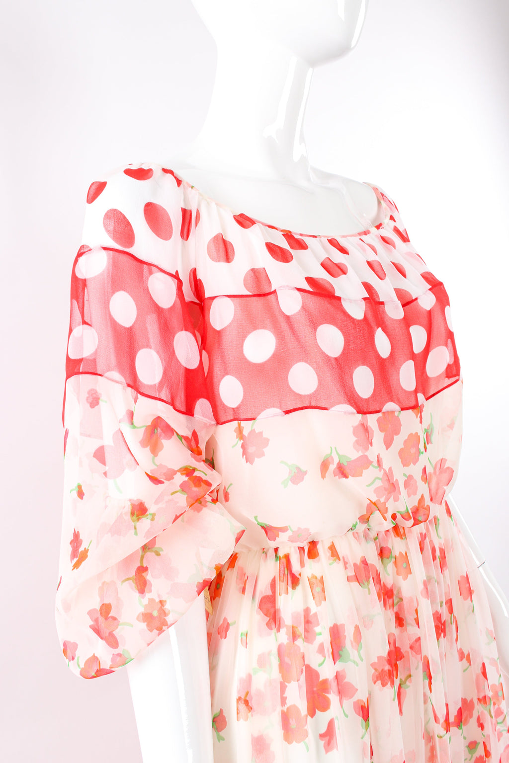 Bella Women's Maxi Dress | Floral Chiffon - 4
