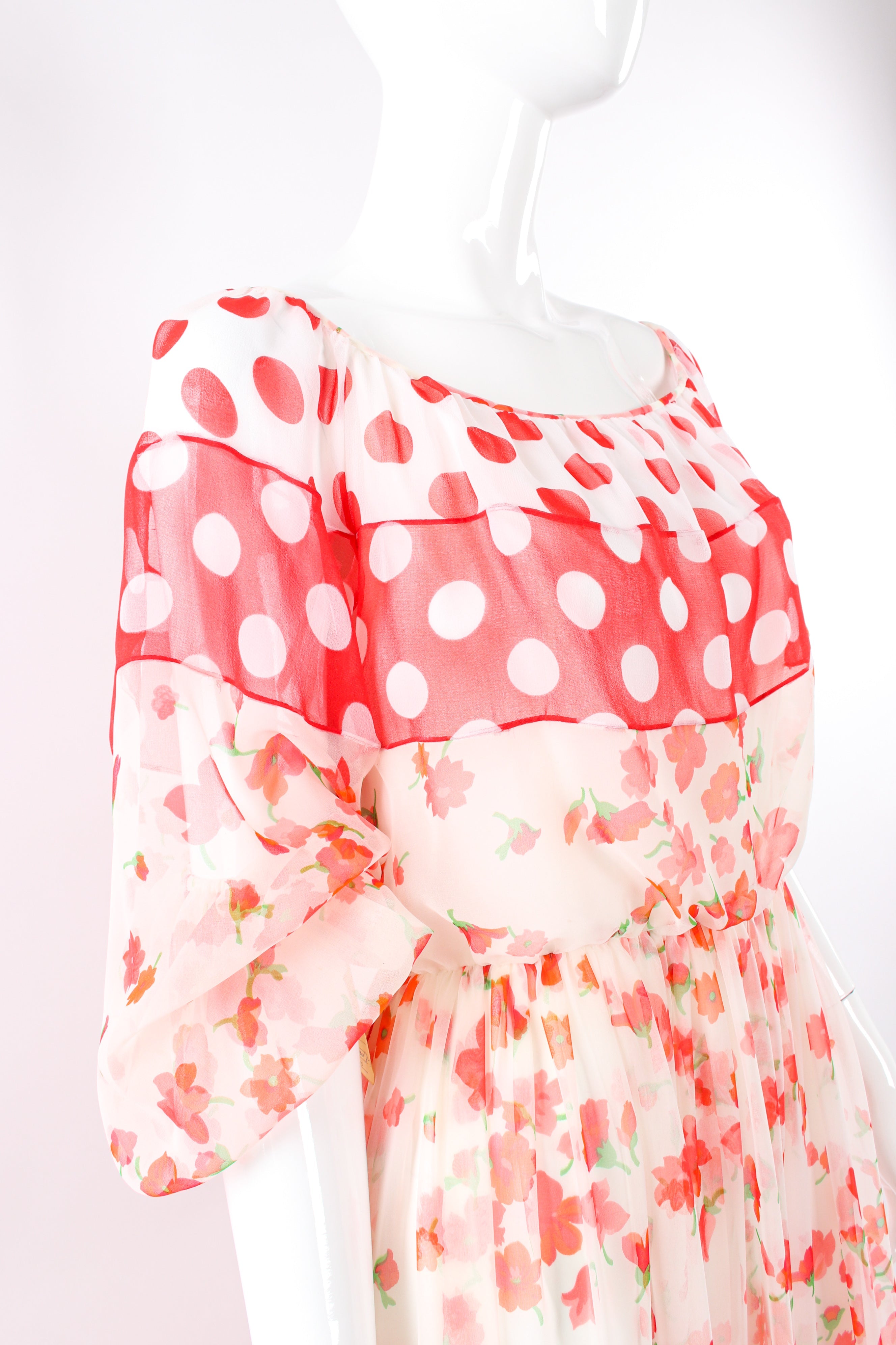 Bella Women's Maxi Dress | Floral Chiffon - 4