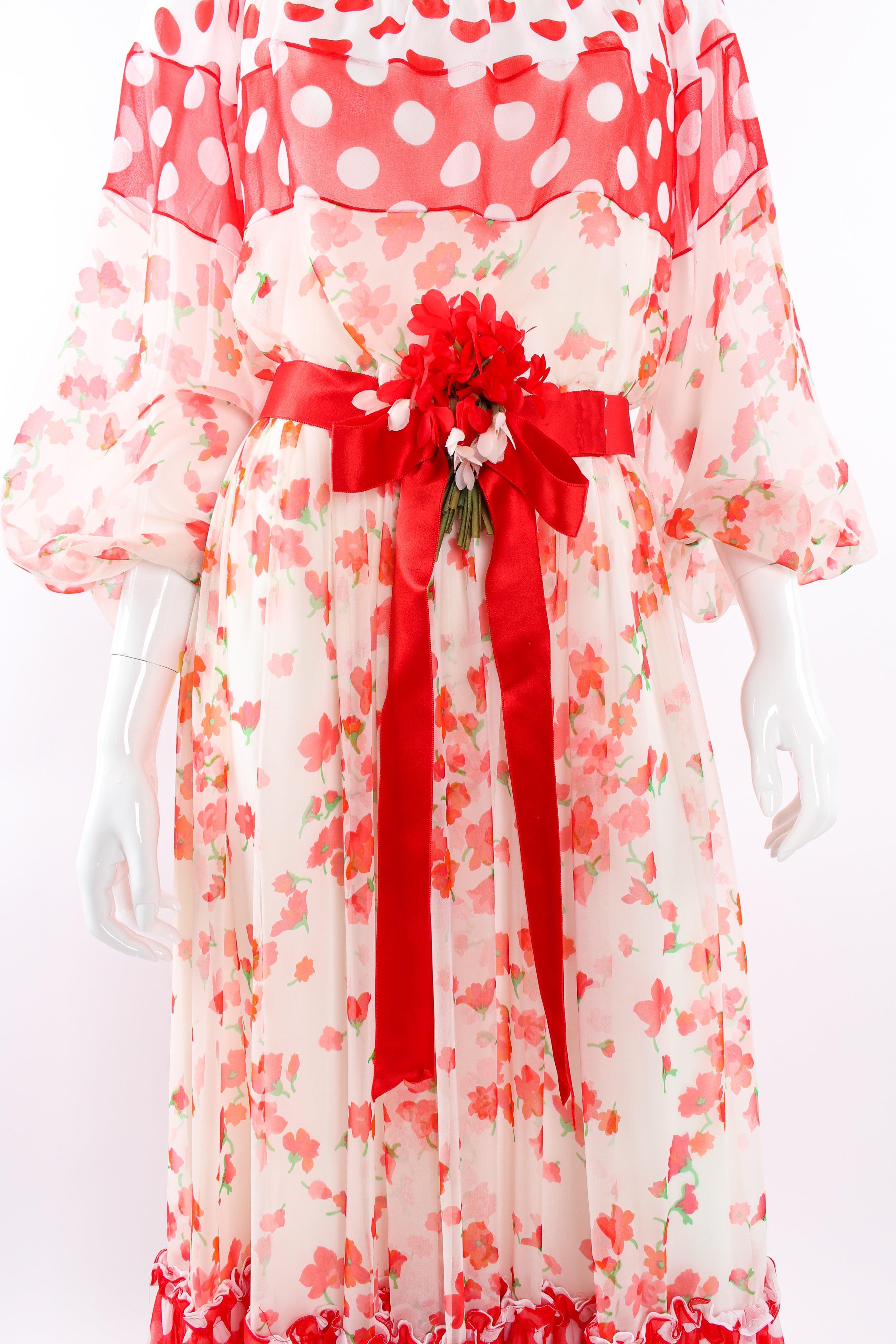 Bella Women's Maxi Dress | Floral Chiffon - 7