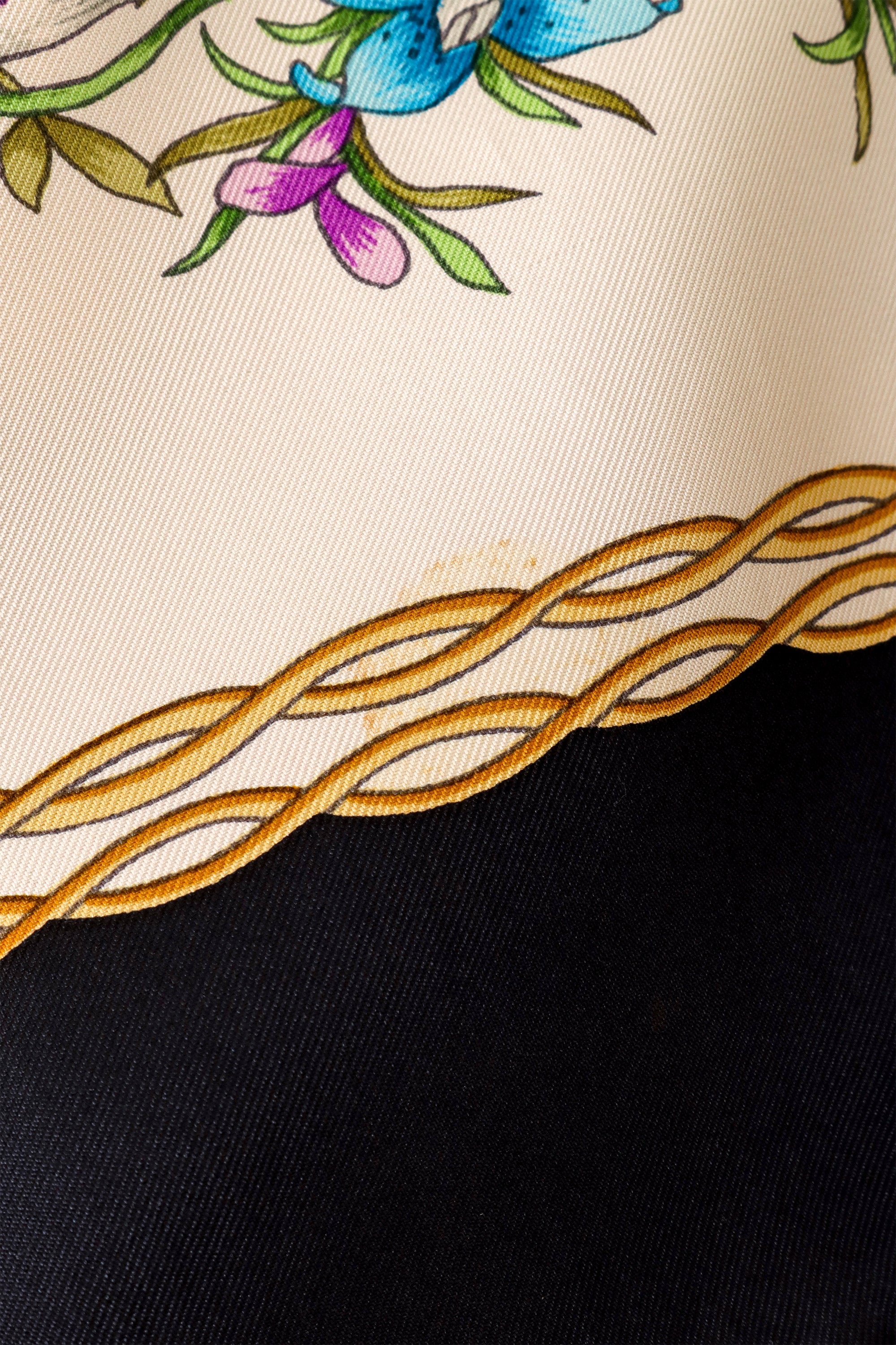 Bella Women's Silk Scarf | 100% Silk, Floral Pattern Design - 7