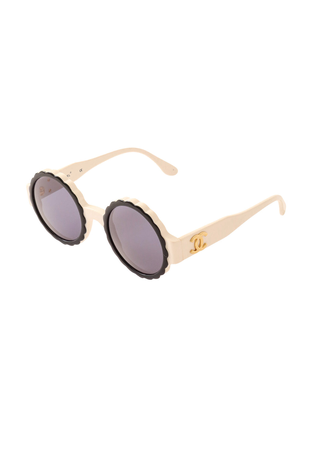 Bella Women's Sunglasses | Vintage Round Frame, Grey Tinted Lenses - 6