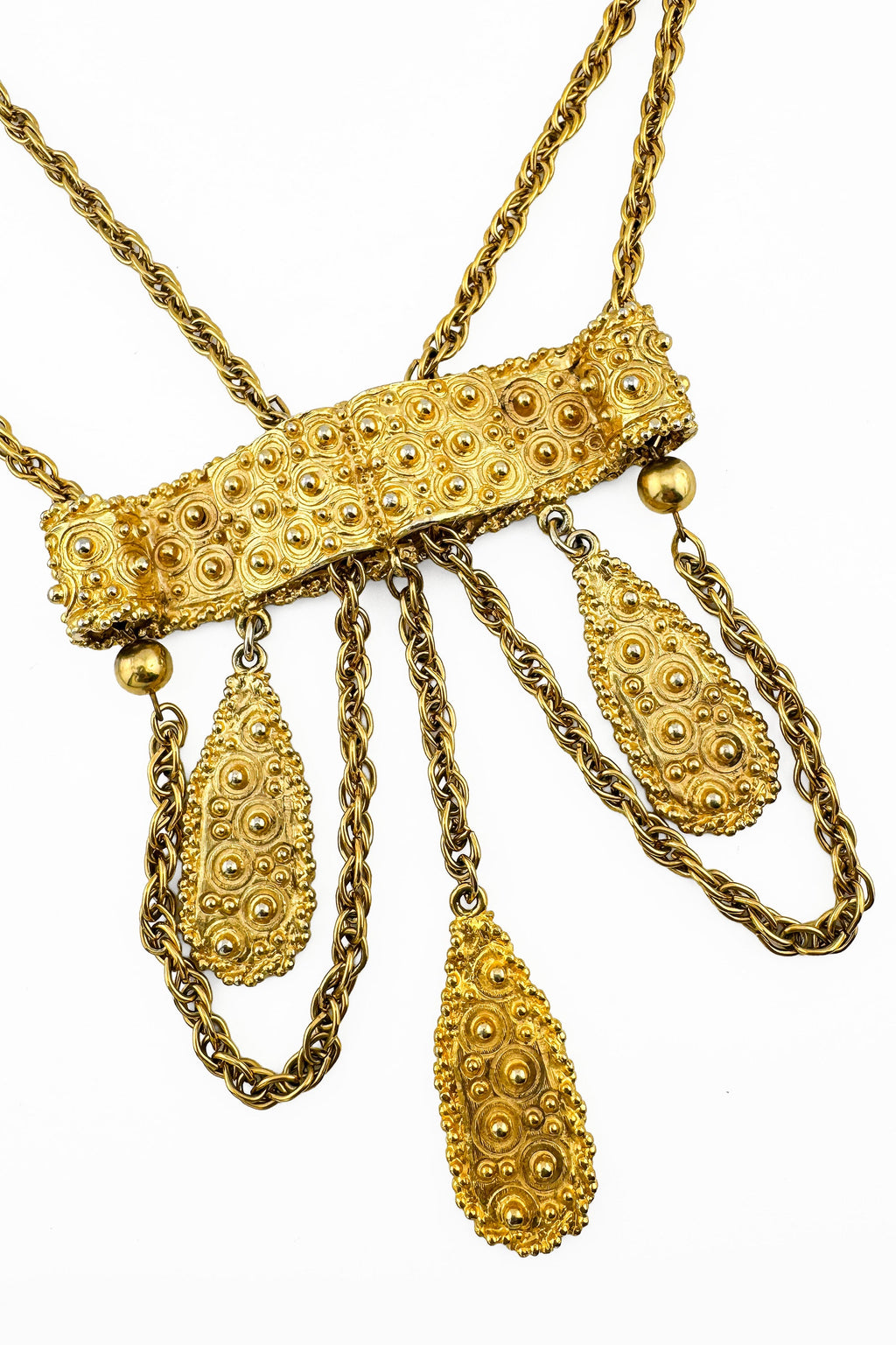 Blythe Women's Necklace | Byzantine Teardrop Design, Vintage Elegance - 3