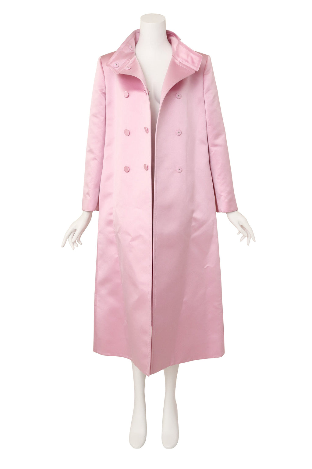 Cleo Women's Coat | 100% Silk, Elegant Design with Oversized Bow Belt - 4