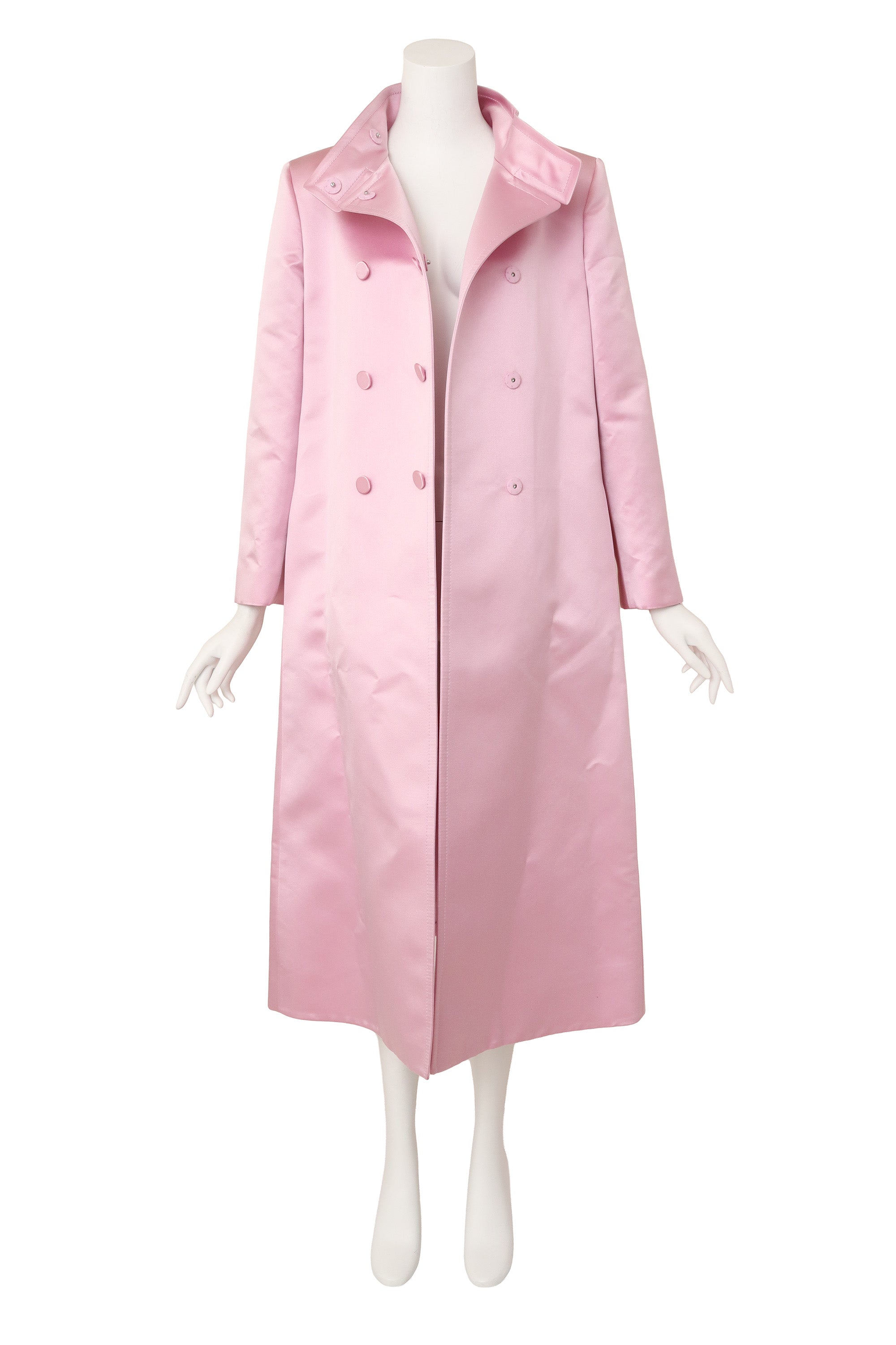 Cleo Women's Coat | 100% Silk, Elegant Design with Oversized Bow Belt - 4
