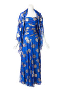 Cleo Women's Formal Dress | Floral Lamé, Elegant Evening Wear - 1