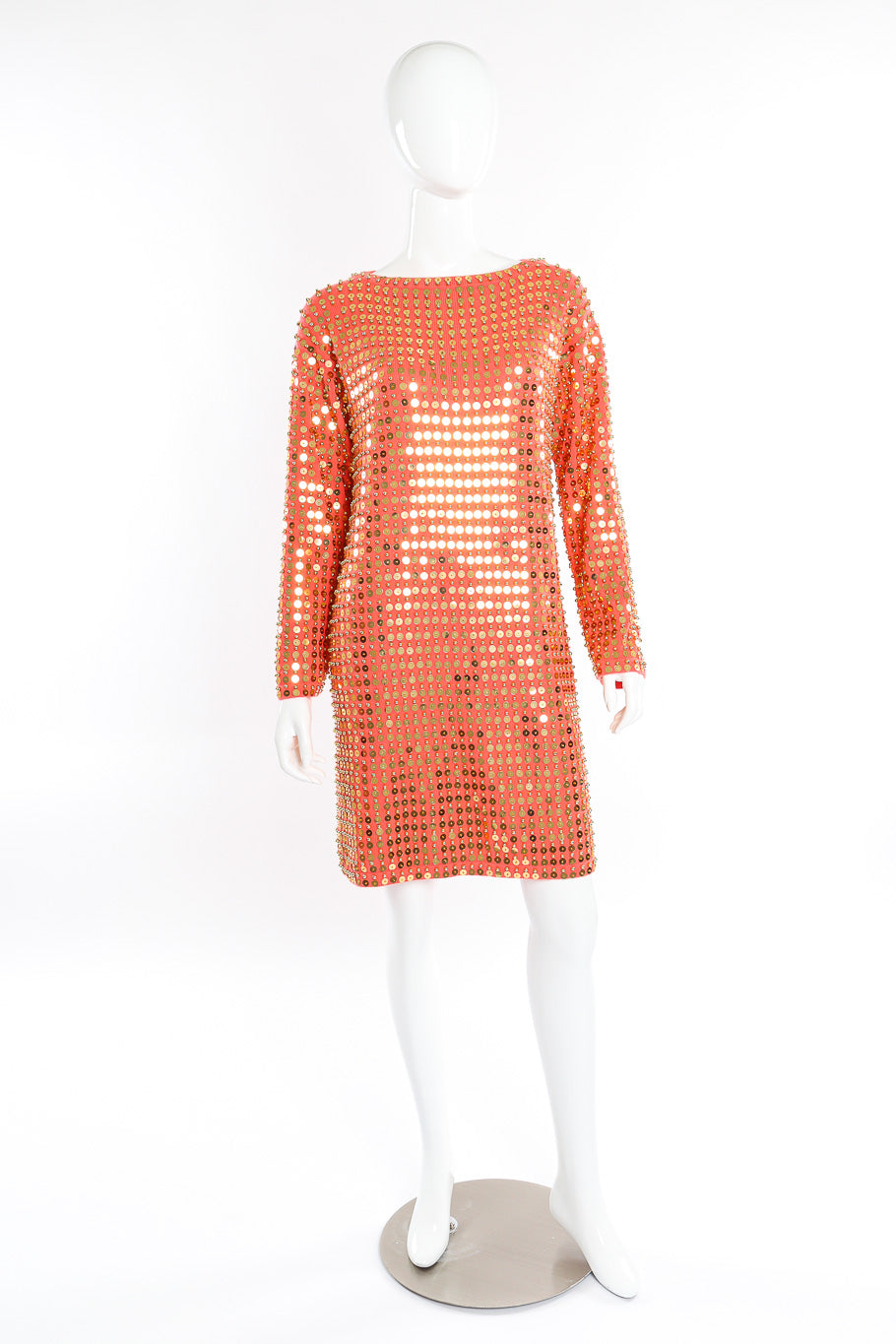 Cleo Women's Sweater Dress | 100% Cashmere, Sequin Embellished - 1