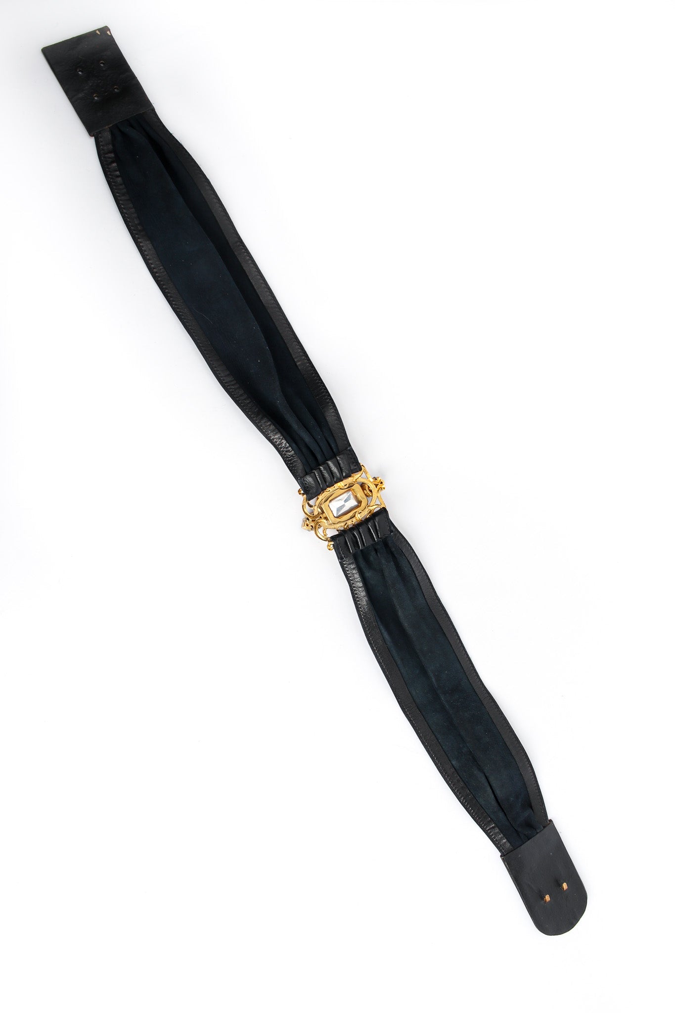 Fiona Women's Sash Belt | Elegant Leather with Crystal Buckle - 5