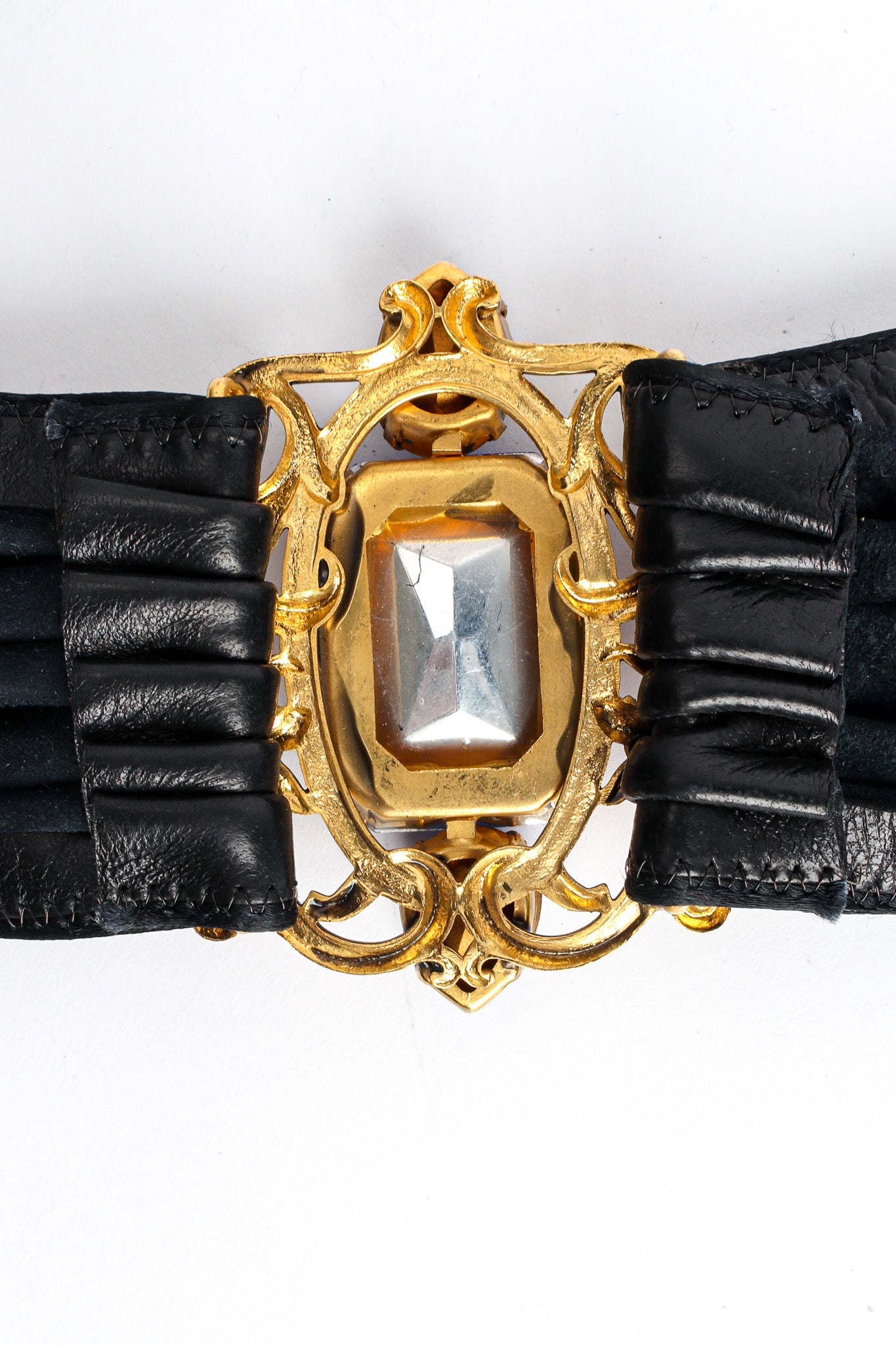 Fiona Women's Sash Belt | Elegant Leather with Crystal Buckle - 7