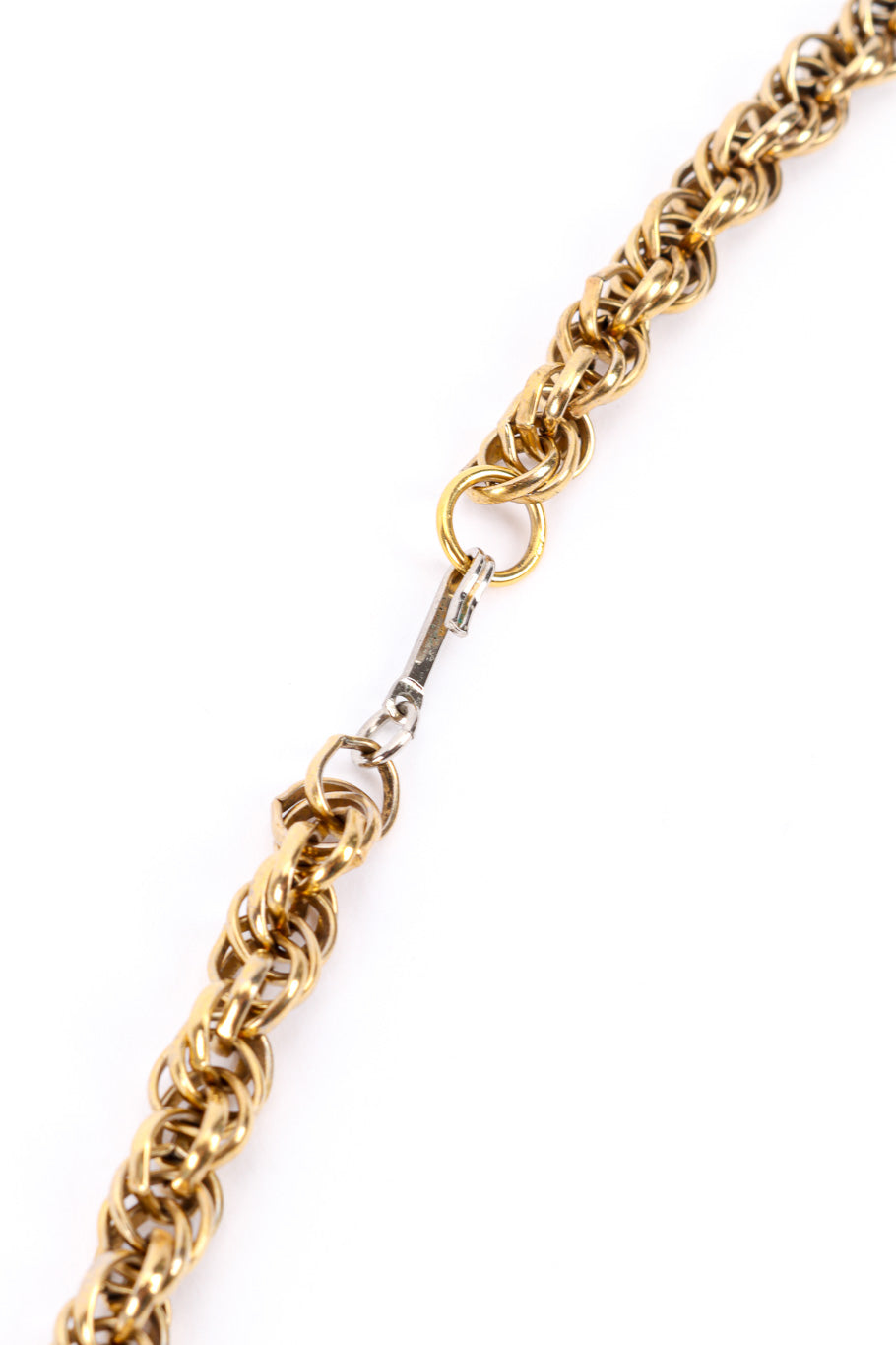 Fiona Women's Necklace | Gold Tone with Faux Pearls & Foo Dog Pendant - 4