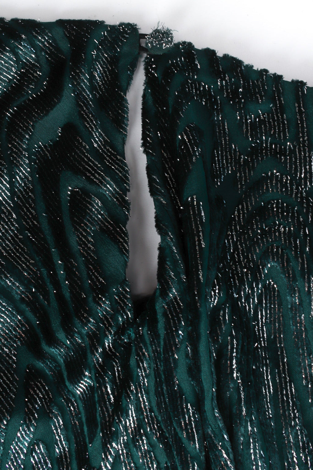 Holly Women's Cocktail Dress | Metallic Velvet Elegance - 7