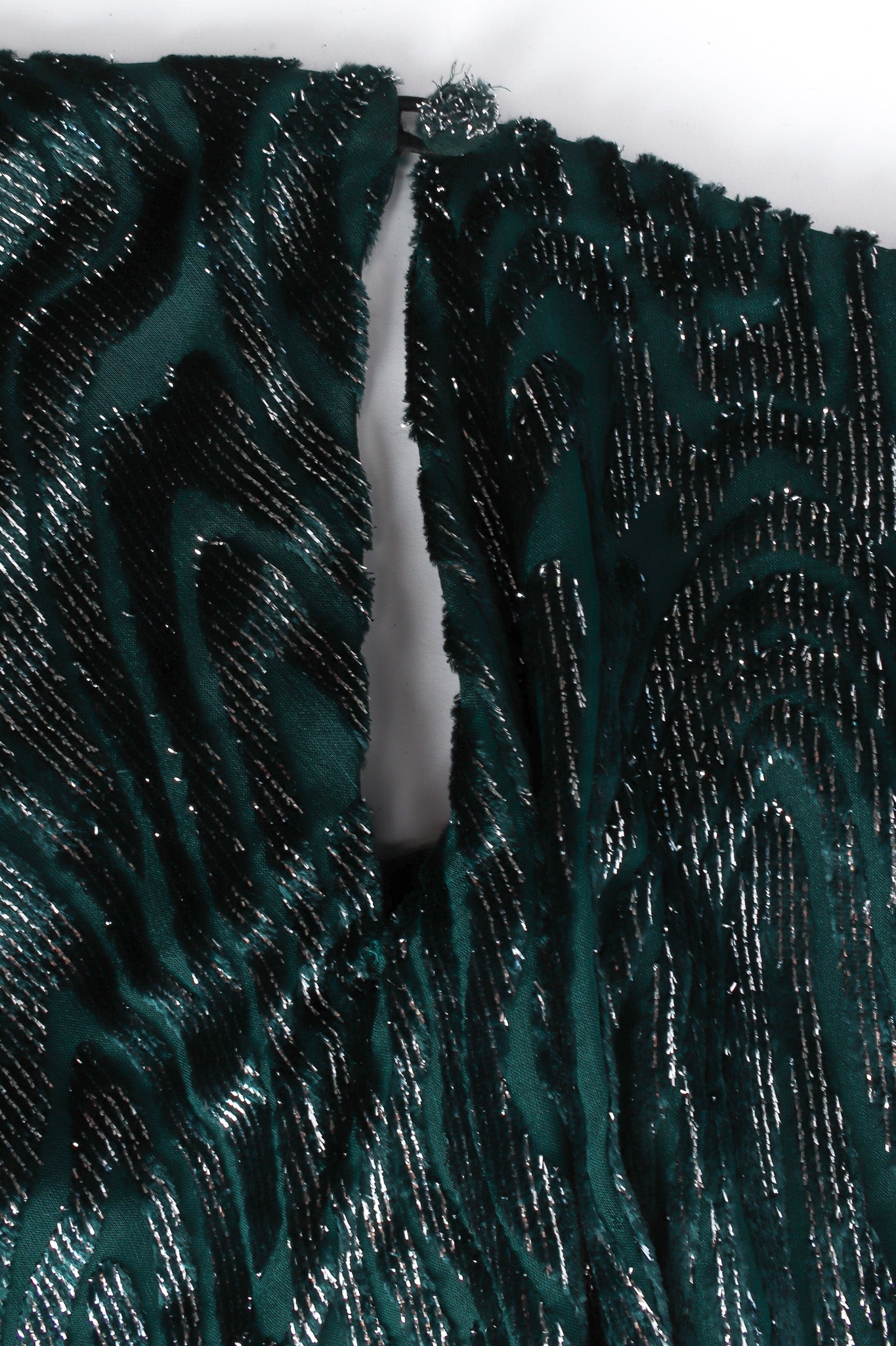 Holly Women's Cocktail Dress | Metallic Velvet Elegance - 7