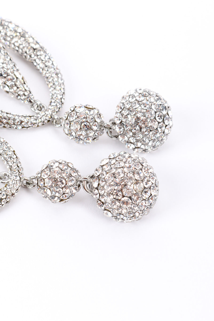 Holly Women's Hoop Drop Earrings | Silver with Preciosa Crystals - 5