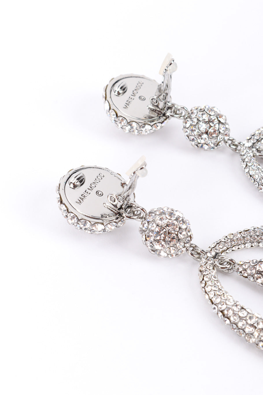 Holly Women's Hoop Drop Earrings | Silver with Preciosa Crystals - 7
