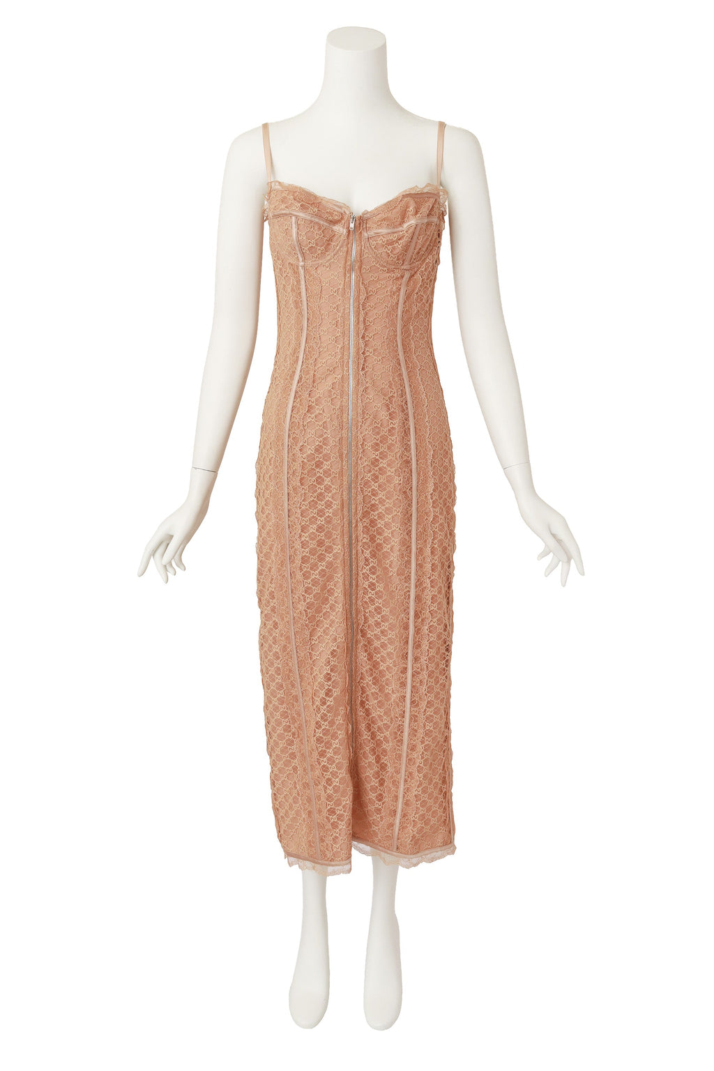 Lara Women's Cocktail Dress | Elegant Logo Lace, Structured Sweetheart Neckline - 1