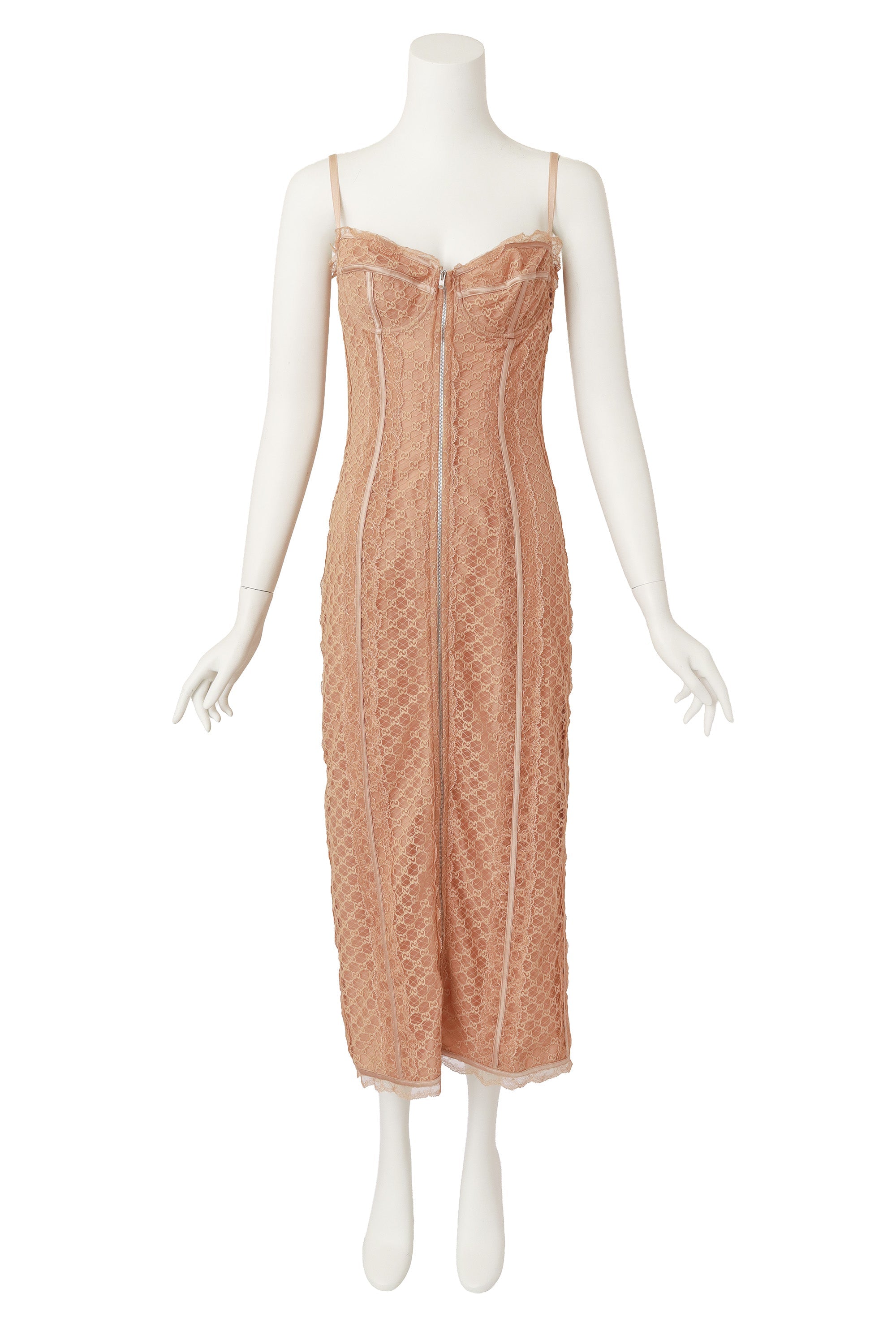 Lara Women's Cocktail Dress | Elegant Logo Lace, Structured Sweetheart Neckline - 1