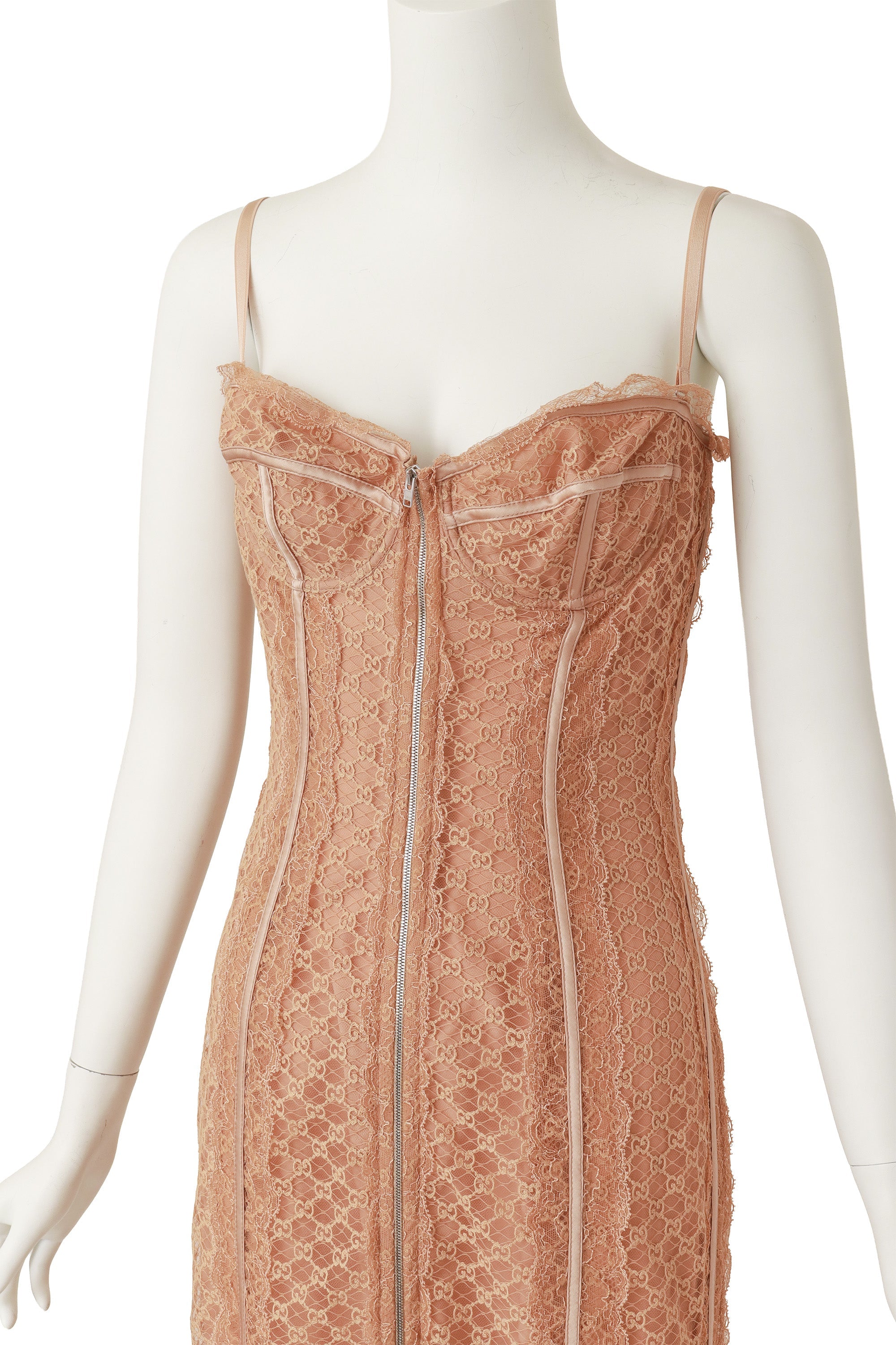 Lara Women's Cocktail Dress | Elegant Logo Lace, Structured Sweetheart Neckline - 2