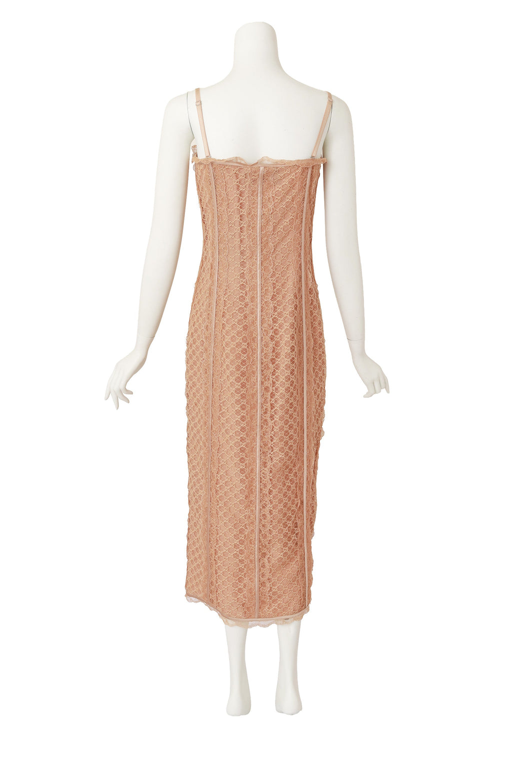 Lara Women's Cocktail Dress | Elegant Logo Lace, Structured Sweetheart Neckline - 4