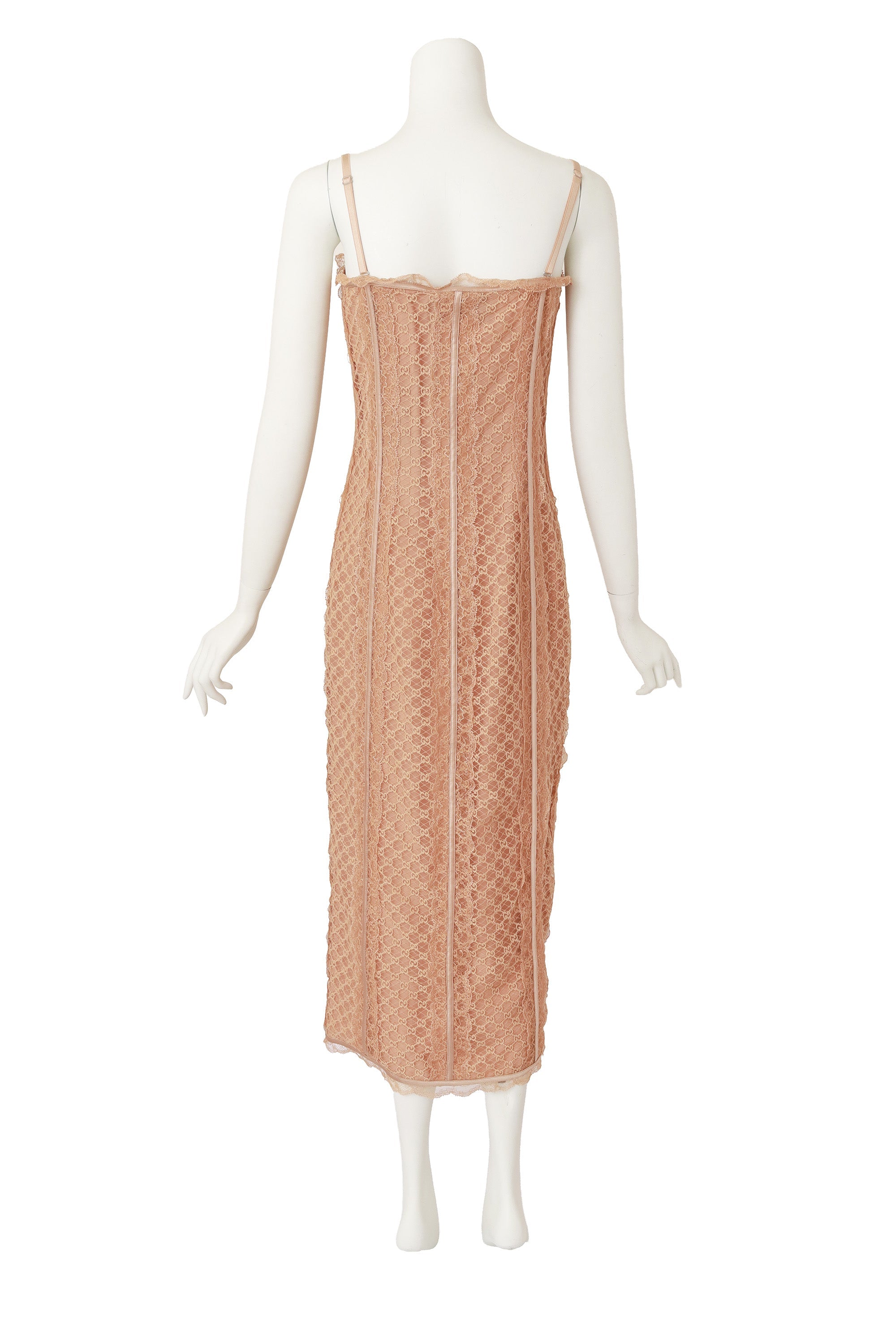 Lara Women's Cocktail Dress | Elegant Logo Lace, Structured Sweetheart Neckline - 4