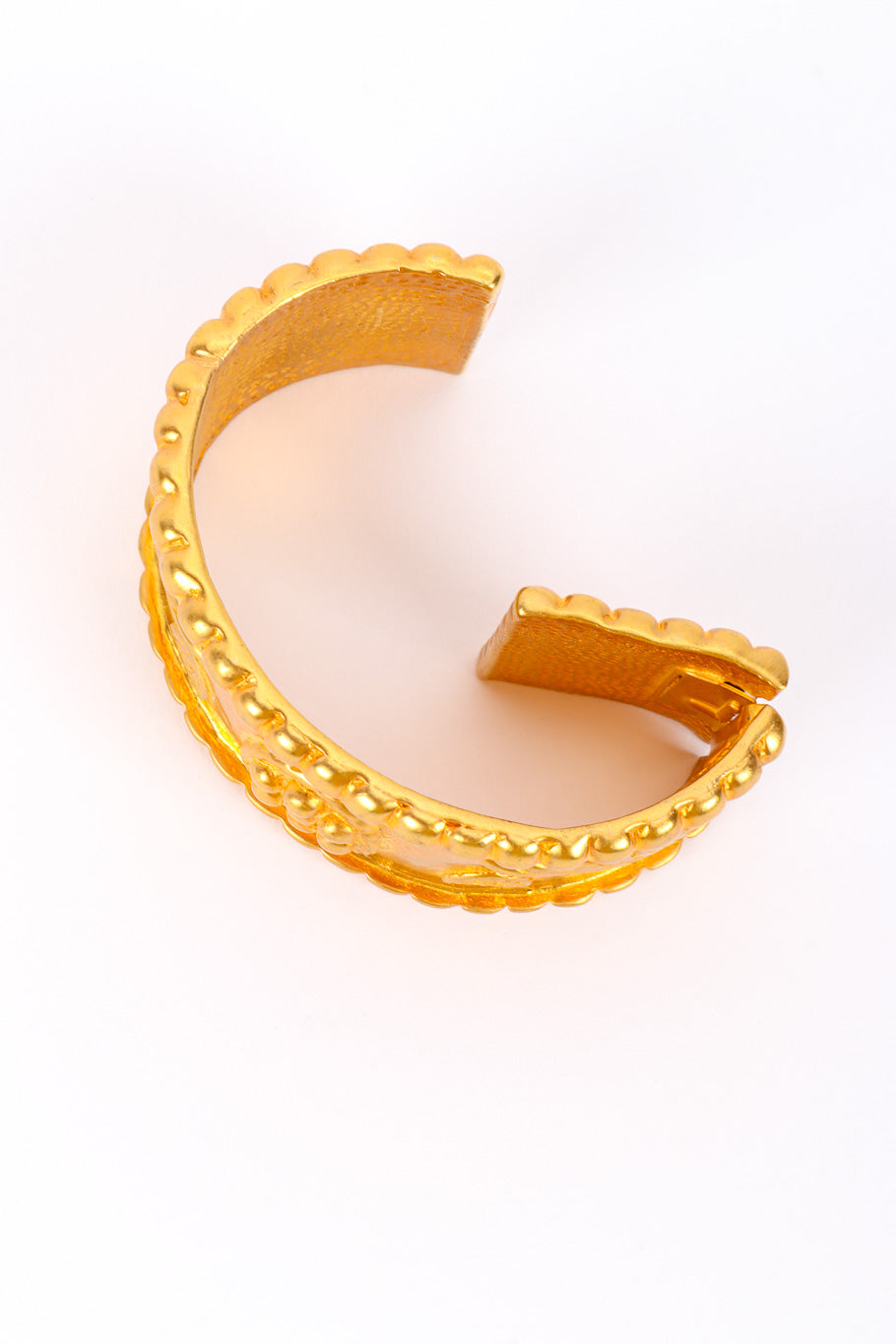 Mara Women's Bracelet | Sculpted Matte Gold Cuff Design - 5