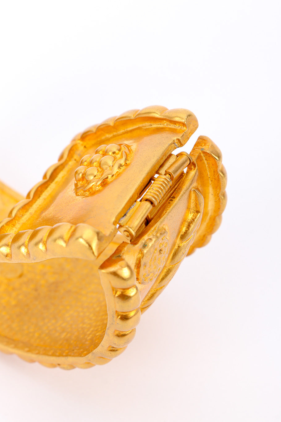 Mara Women's Bracelet | Sculpted Matte Gold Cuff Design - 6