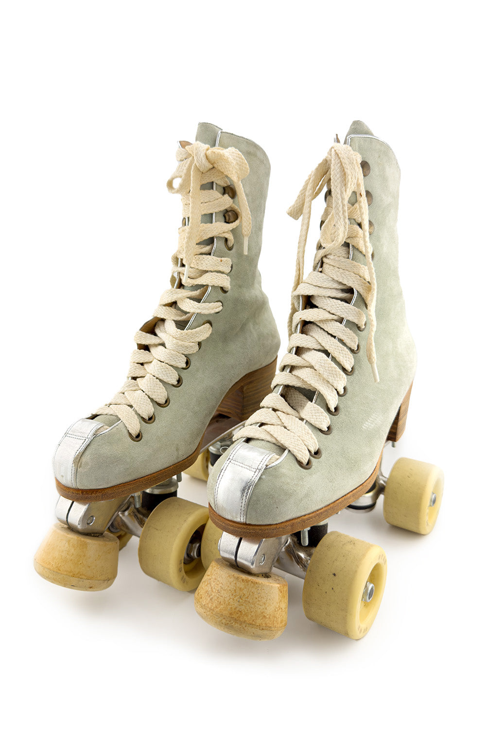 Mau Women's Roller Skates | Pastel Suede, Vintage Quad Design - 1