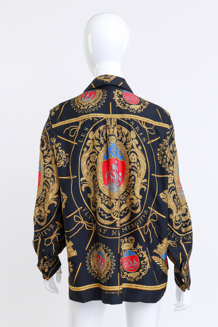 Nina Women's Blouse | Nautical Inspired Silk Elegance - 4
