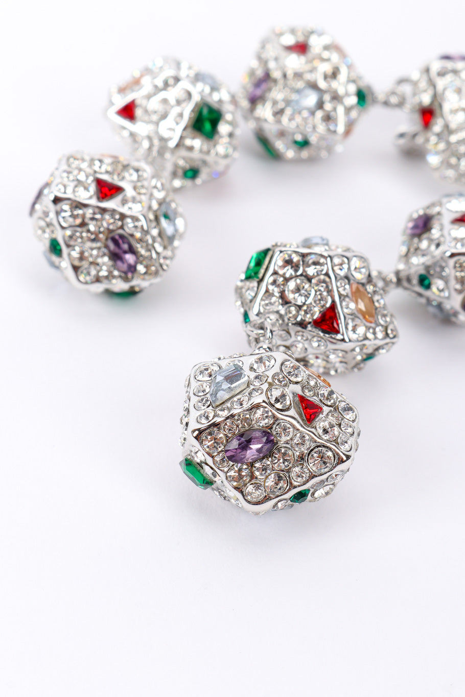 Nina Women's Nugget Earrings | Crystal-Embellished Geometric Design - 4