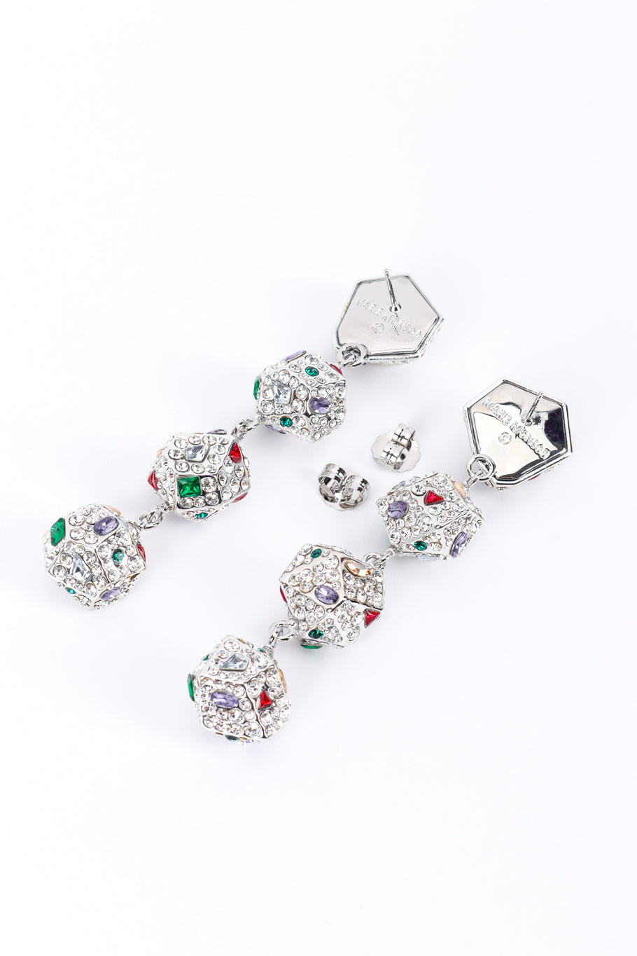 Nina Women's Nugget Earrings | Crystal-Embellished Geometric Design - 5