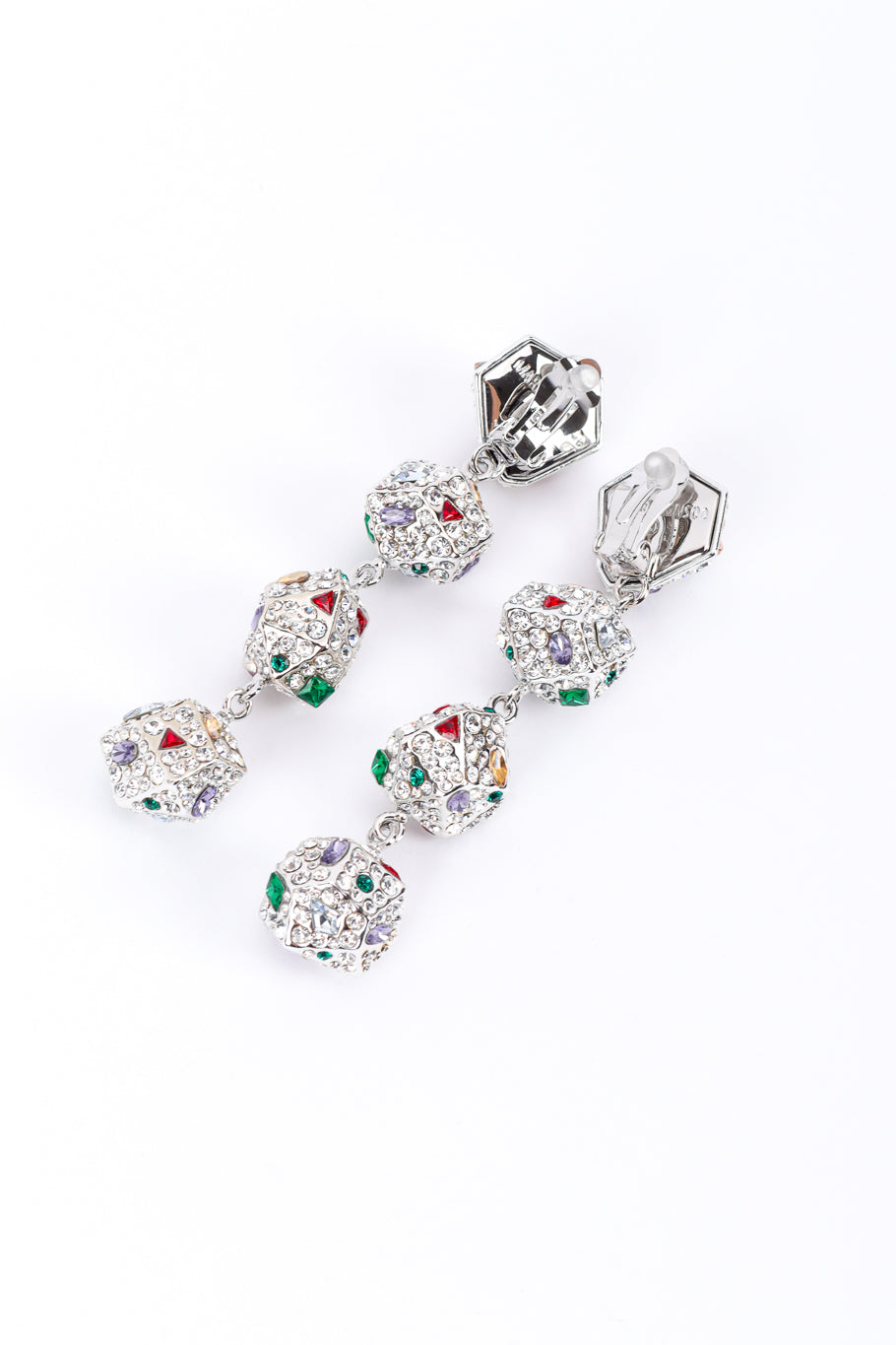 Nina Women's Nugget Earrings | Crystal-Embellished Geometric Design - 6