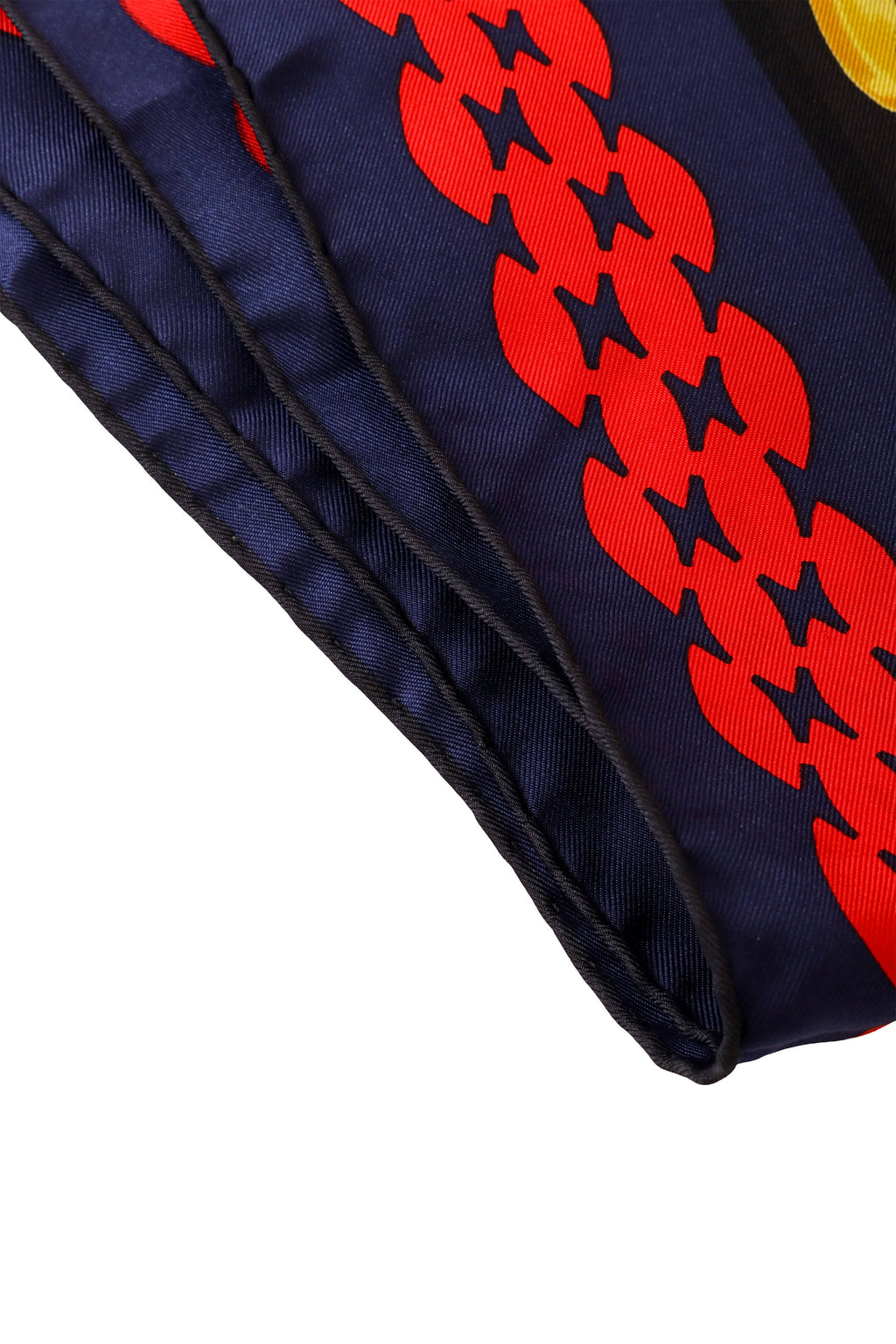 Rina Women's Silk Scarf | 100% Silk, Vintage Chainlink Print - 4