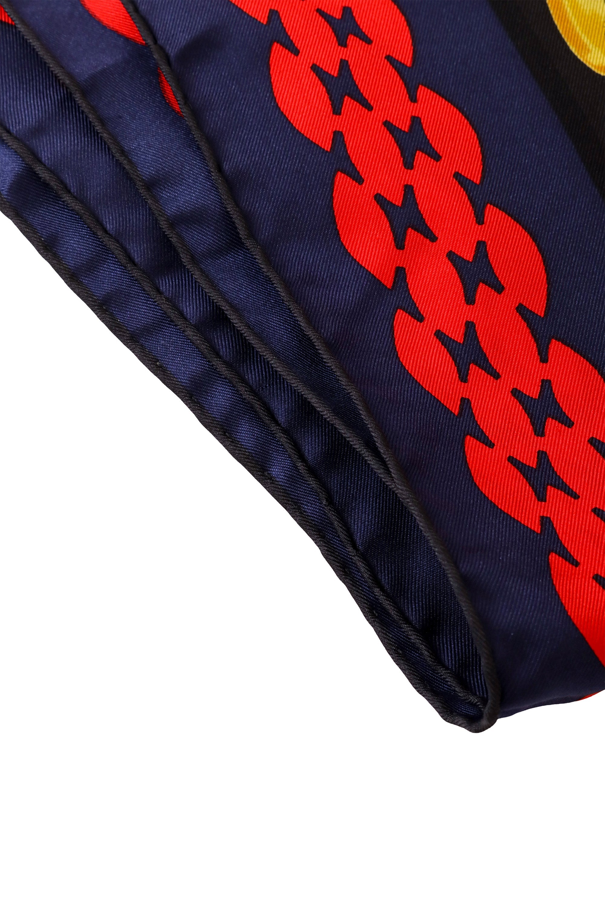 Rina Women's Silk Scarf | 100% Silk, Vintage Chainlink Print - 4