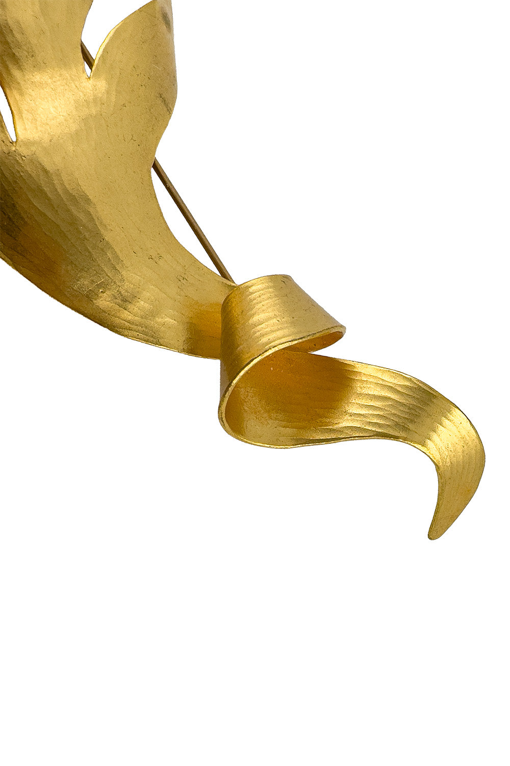 Talia Women's Brooch | Sculpted Gold Leaf Design, Elegant Brooch Pin - 2