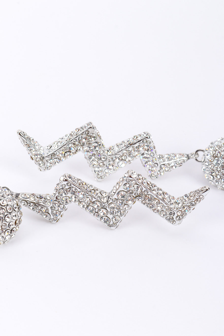 Tina Women's Earrings | Crystal-Embellished Geometric Design - 5