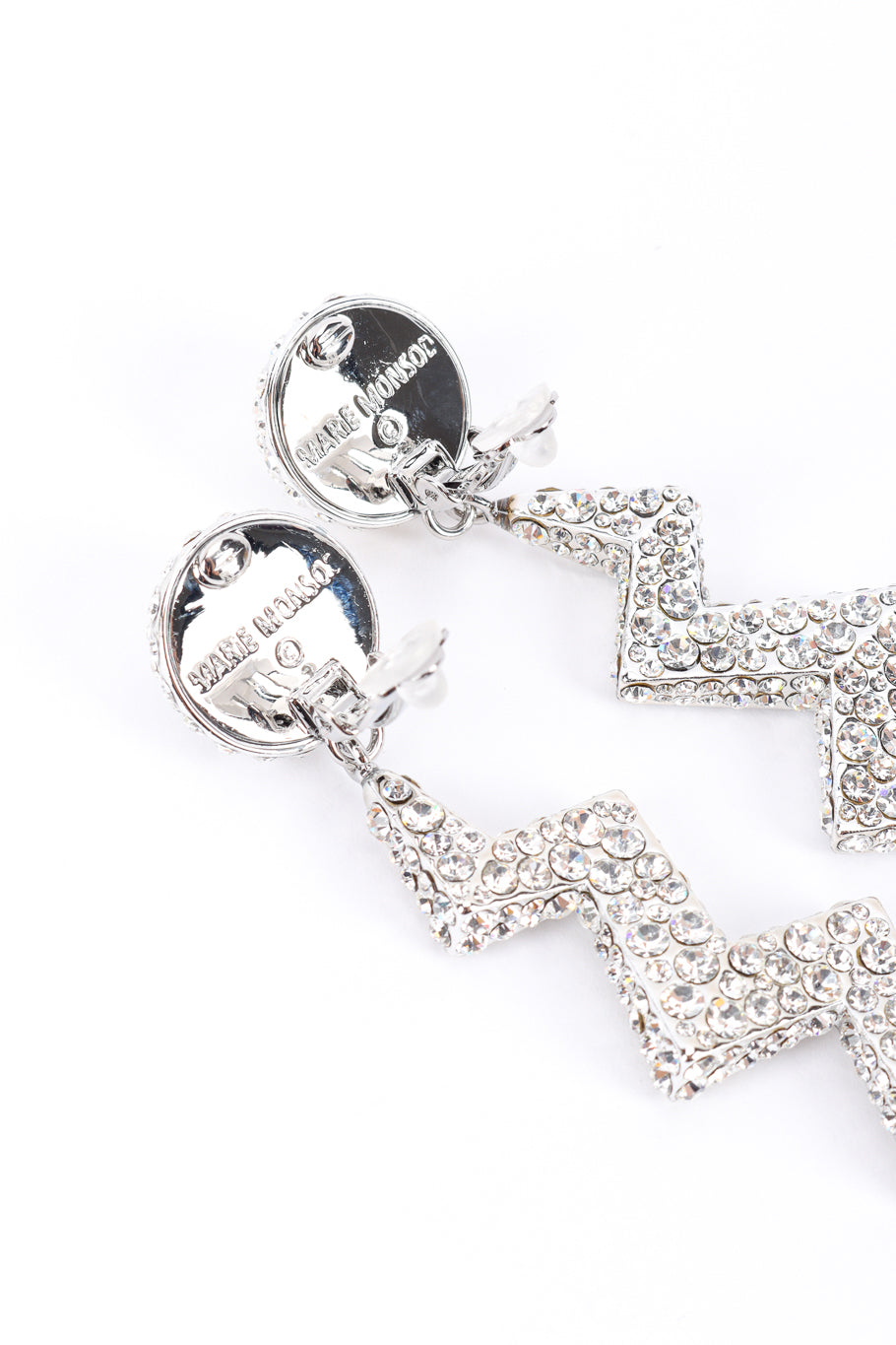 Tina Women's Earrings | Crystal-Embellished Geometric Design - 7