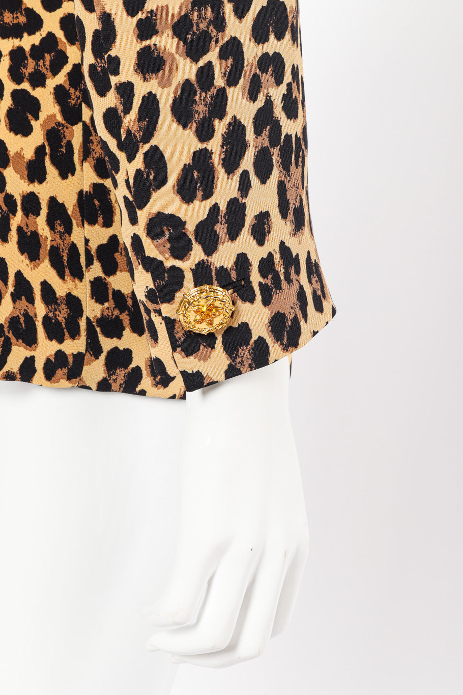 Vera Women's Blazer | Silk Leopard Print - 7