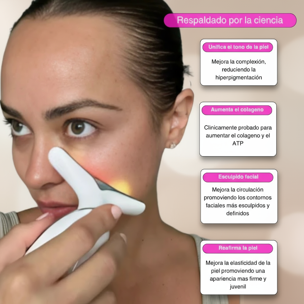 CALIA Masajeador Facial LED 7 en 1 + SERUM de regalo