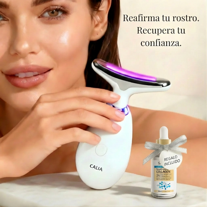 CALIA Masajeador Facial LED 7 en 1 + SERUM de regalo